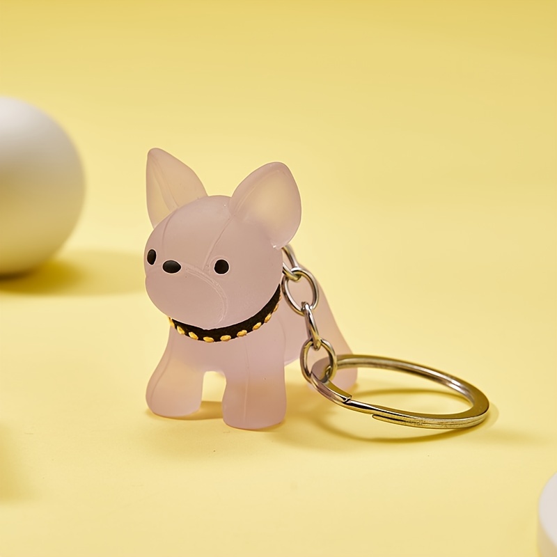 1pc French Bulldog Keychain For Women, Cute Animal Cartoon Bulldog