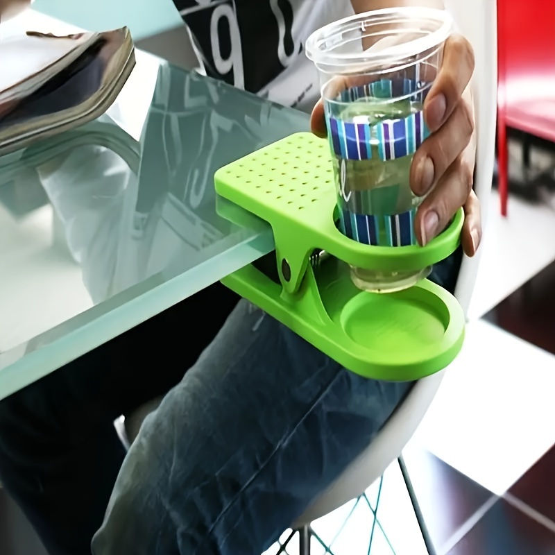 Desk Cup Holder 2 In 1 Anti-spill Cup Holder W/ 360° Rotating Headphone  Hanger 737547591363