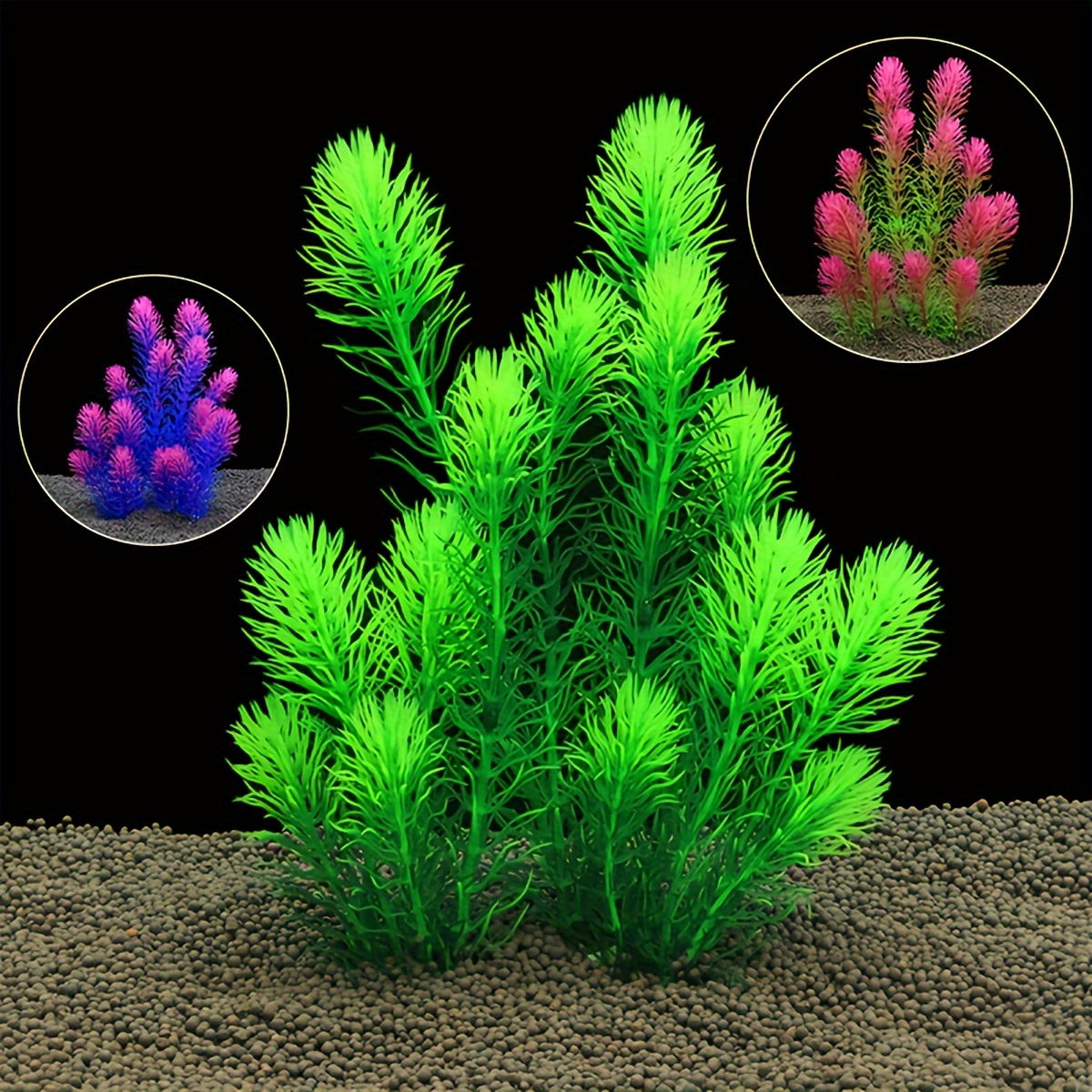 4 Artificial Aquarium Fake Seaweed Ball Plants Turkey