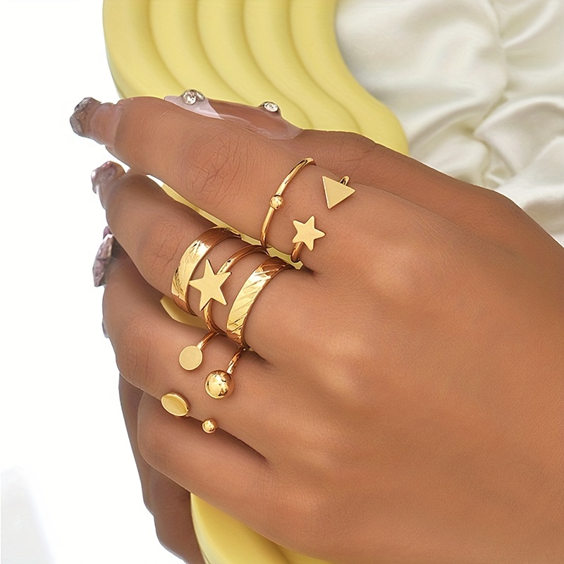 Personality Dainty Stackable Knuckle Rings Jewelry Rings - Temu