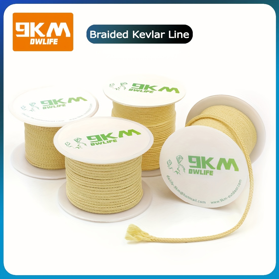 9km 40~ Braided Kevlar Fishing Assist Line Wear resistant - Temu