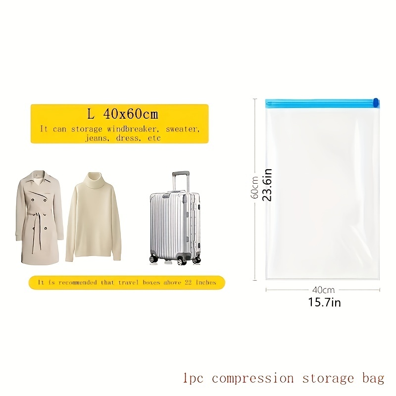 Travel Compression Bag - Space Saver Roll Up Pouch