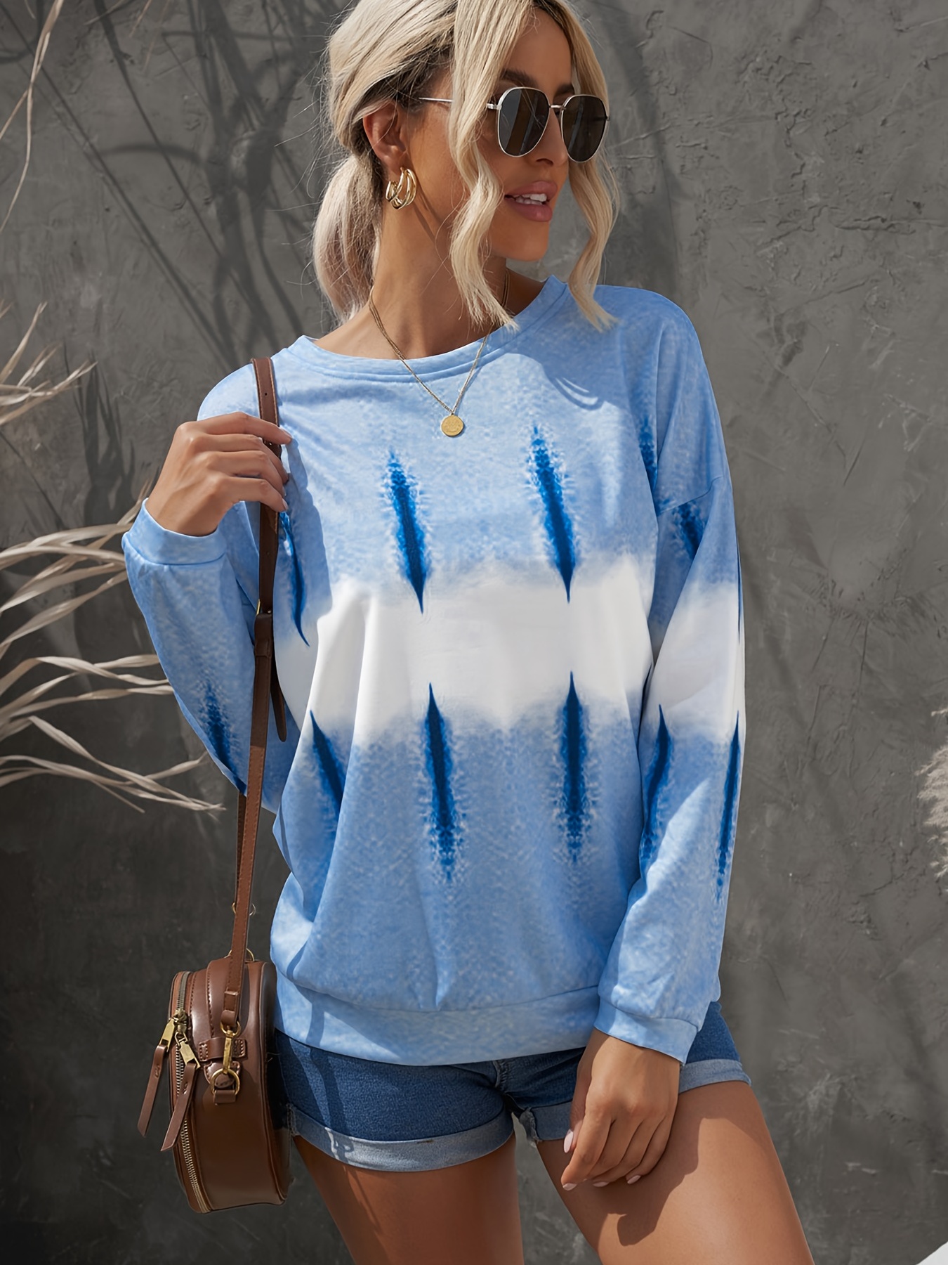 Tie dye womens on sale sweatshirt