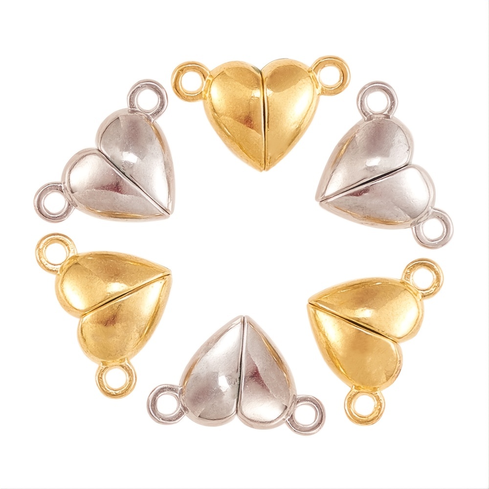 Heart Shaped Magnetic Clasps For Jewelry Magnetic Clasps For - Temu