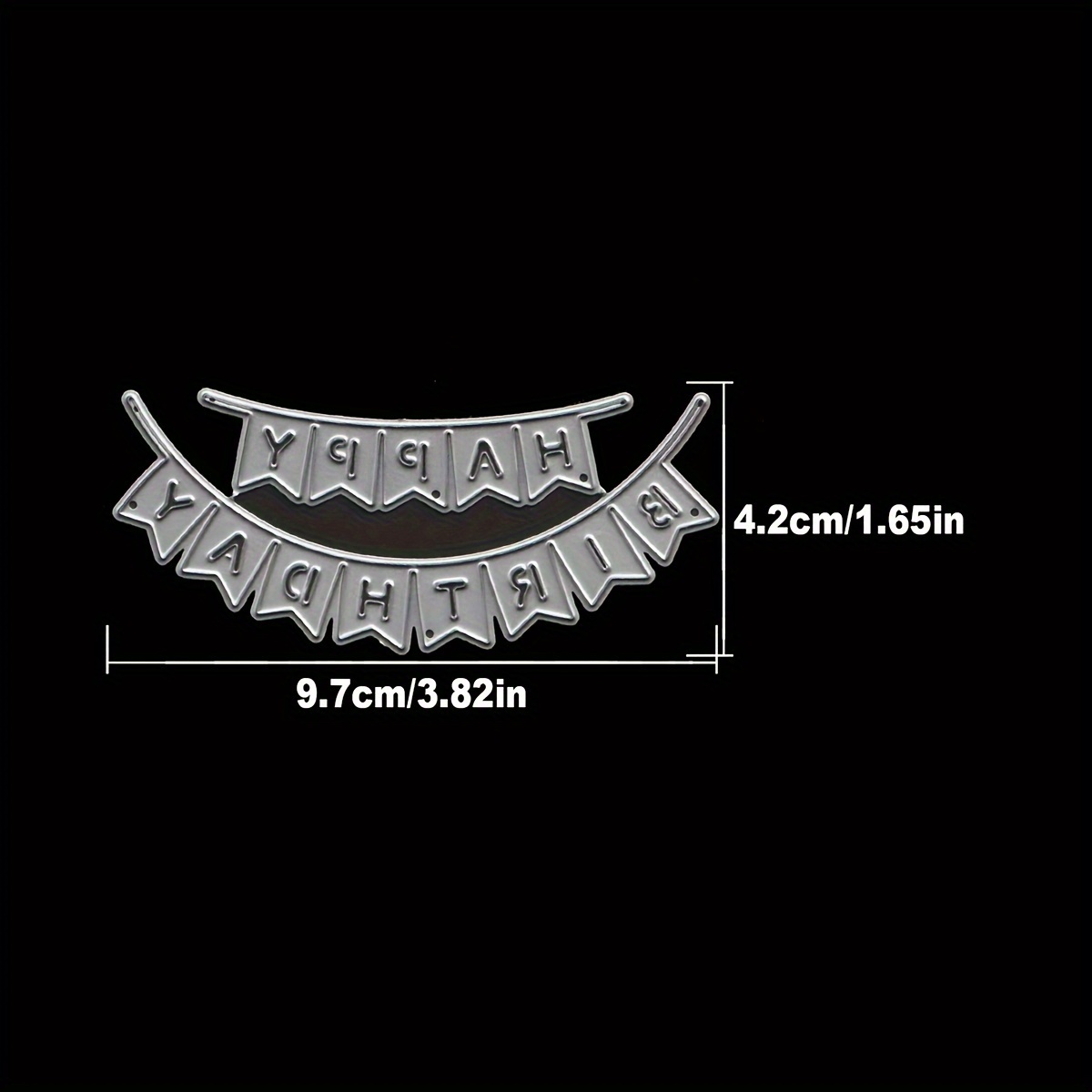 Image of Original Happy Birthday Party Banners Tags Metal Cutting Dies Cut Die Birthday Wedding Decoration Paper Craft Mould Diy Scrapbooking & Stamping Stencils Supplies