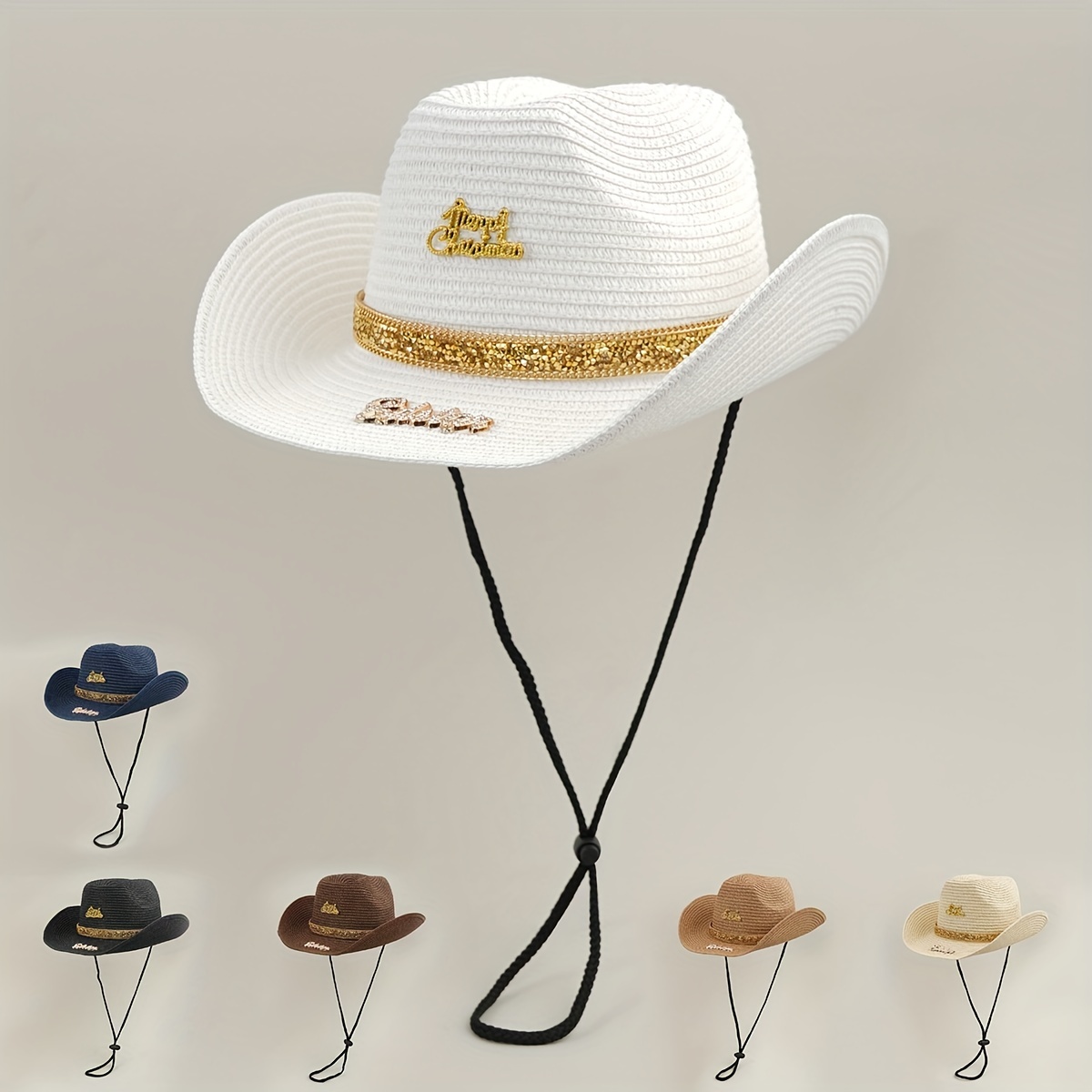 Straw Hat Men Sunscreen Cowboy Summer Beach Hats Fishing Sun