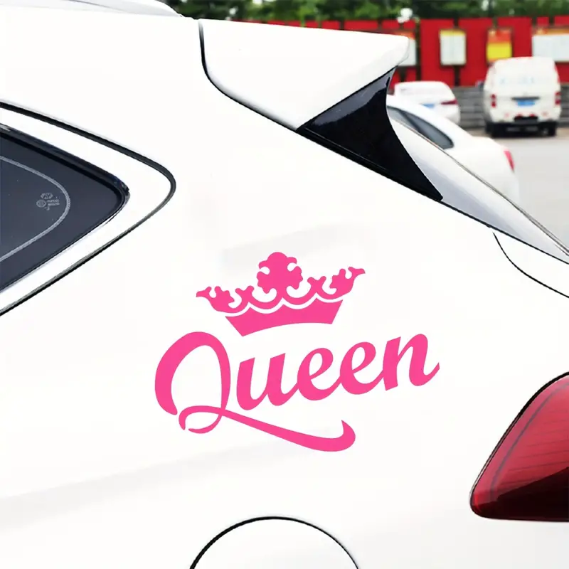Crown Queen Car Stickers Fashion Waterproof Vinyl Decal Auto - Temu