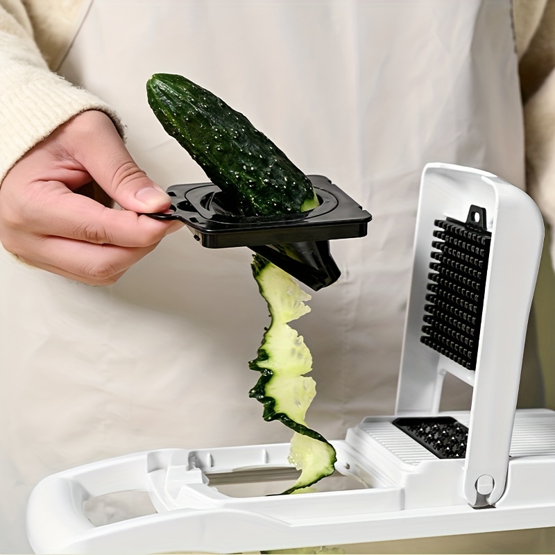 Fullstar Pro Food Black Slicer with 7 Blades - Vegetable Chopper,  Spiralizer & Onion Chopper in One Multi-Functional