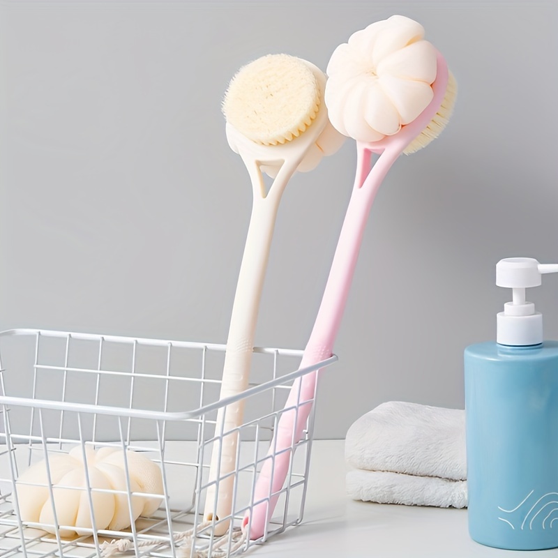 Long Handled Body Bath Shower Back Brush Scrubber Massager Skin