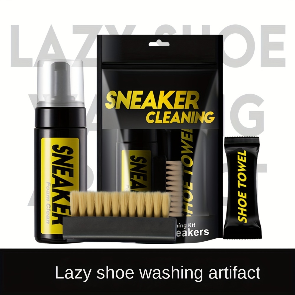 

Shoe Cleaner Kit , Water-free Foam Sneaker Cleaner With Shoe Brush And Shoe Cloth, Work On White Shoe, Suede, Boot, Canvas, Pu, Fabric, Etc