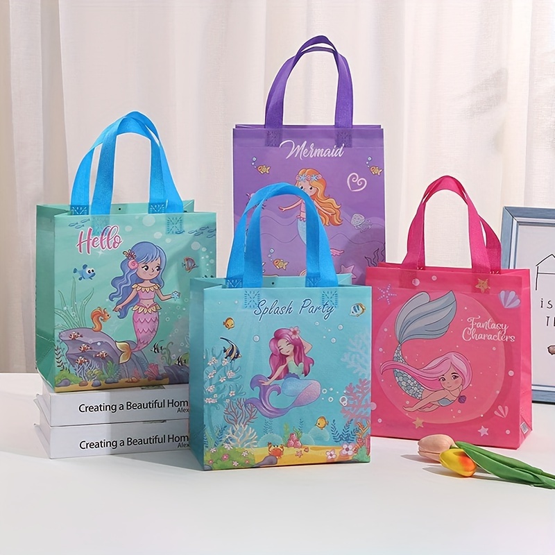 10pcs Bolsas Regalo Temáticas Cumpleaños Asas Bolsas Regalo - Temu