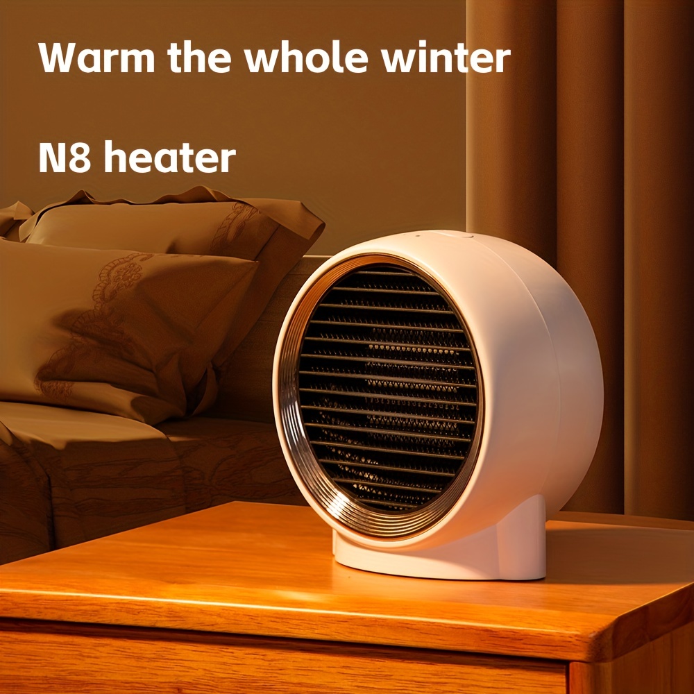 Chauffage d'espace pour une utilisation en intérieur, chauffage électrique  PTC 1000 W avec thermostat, chaleur de sécurité rapide pour la maison