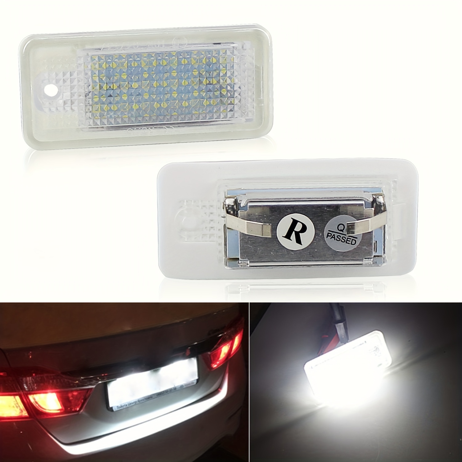 Kennzeichenbeleuchtung LED passend für Audi A3 8P, A4 B6+B7 A5 Cabrio, A6 4F,  Q7