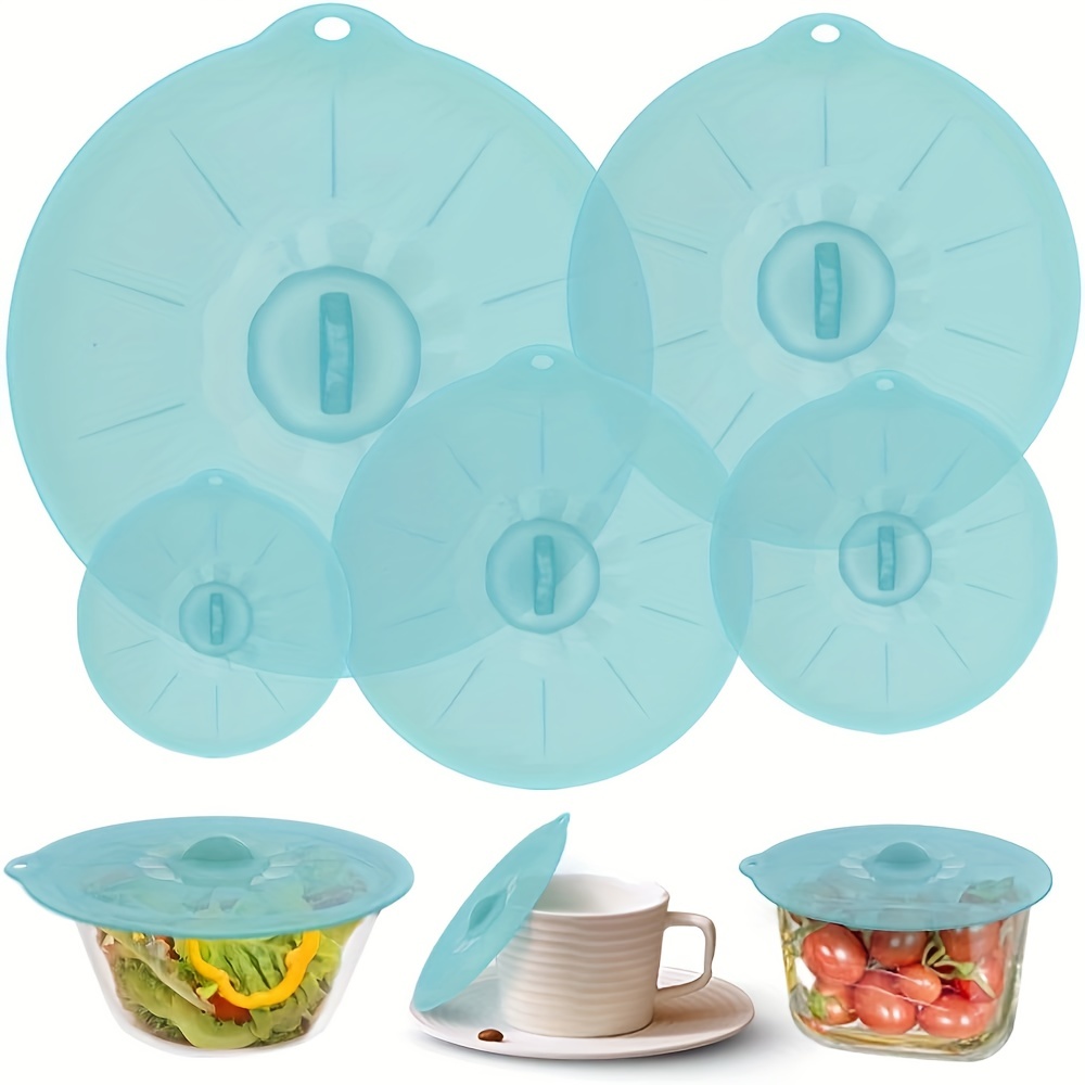 Silicone Lids Microwave Splatter Cover 6 Sizes Reusable Heat - Temu