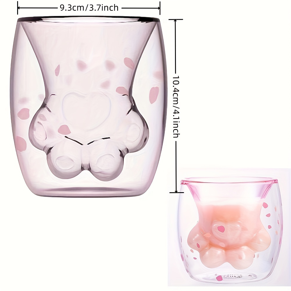 Glass Cat Mug  Sakura Cat Mug