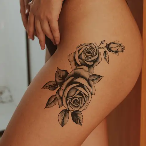 2 Pcs Adesivi Temporanei Tatuaggi Rosa Carini In Pizzo - Temu Italy