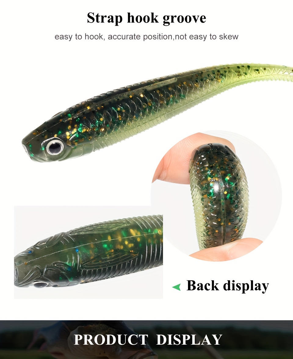 Artificial Elastic T tail Fishing Lure Floating Soft - Temu Canada