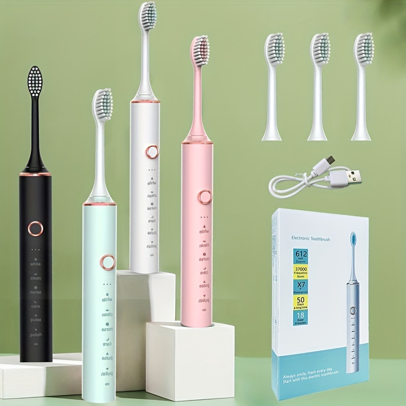 Electric Toothbrush For Adults Rechargeable Electric - Temu Canada