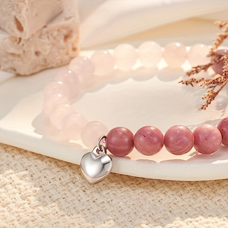 Natural Stone Amethyst Healing Bracelet Inspirational Gifts for Women