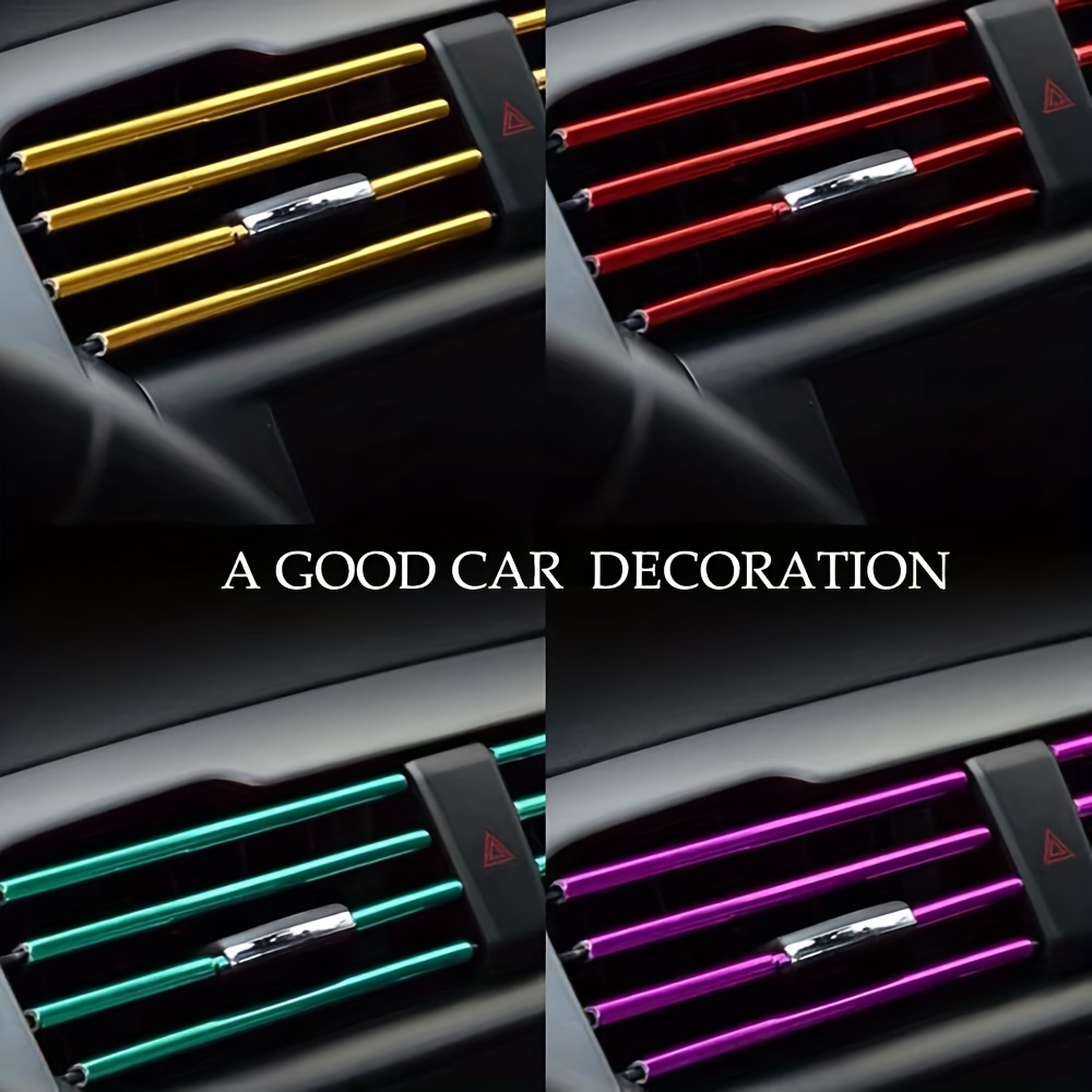 10 Teile / Auto Innenraum Klimaanlage Ausgang Dekoration Streifen / Cover