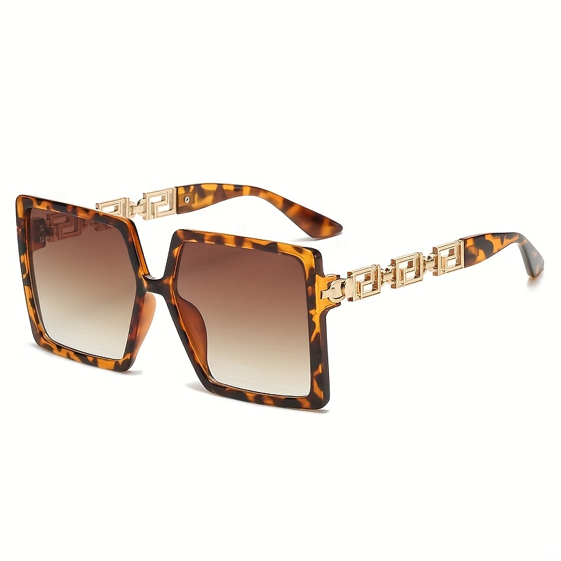 Men's Oversized Square Sunglasses UV400 Protection