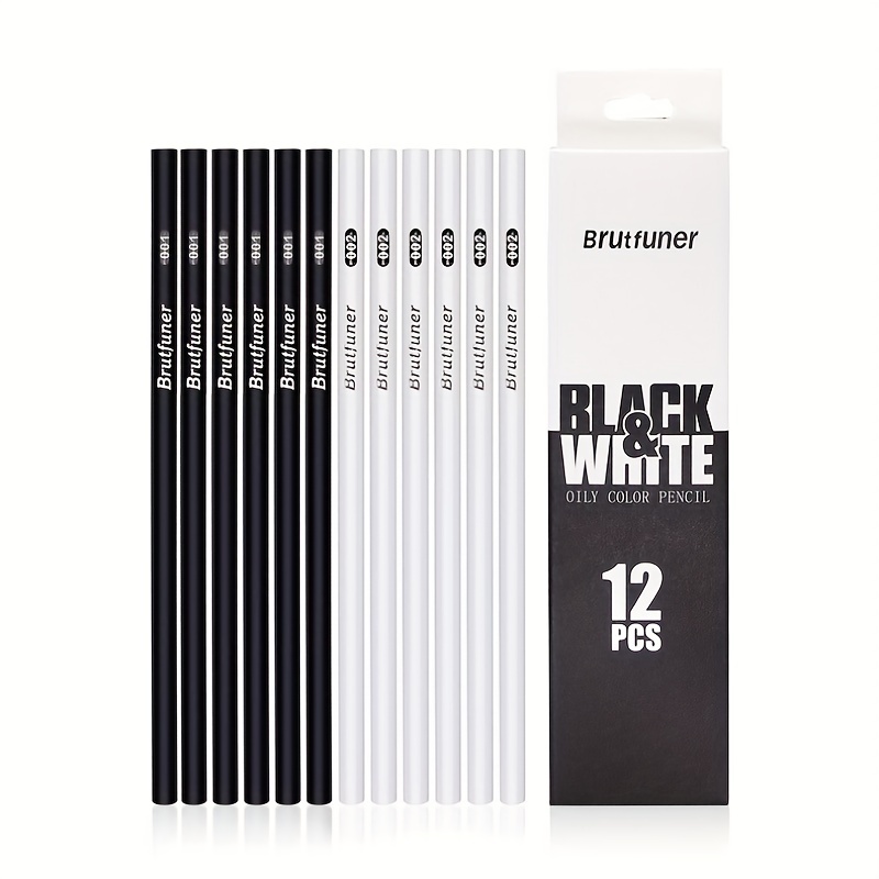 Colored Pencils Black Edition, Set of 12 - The Art Store