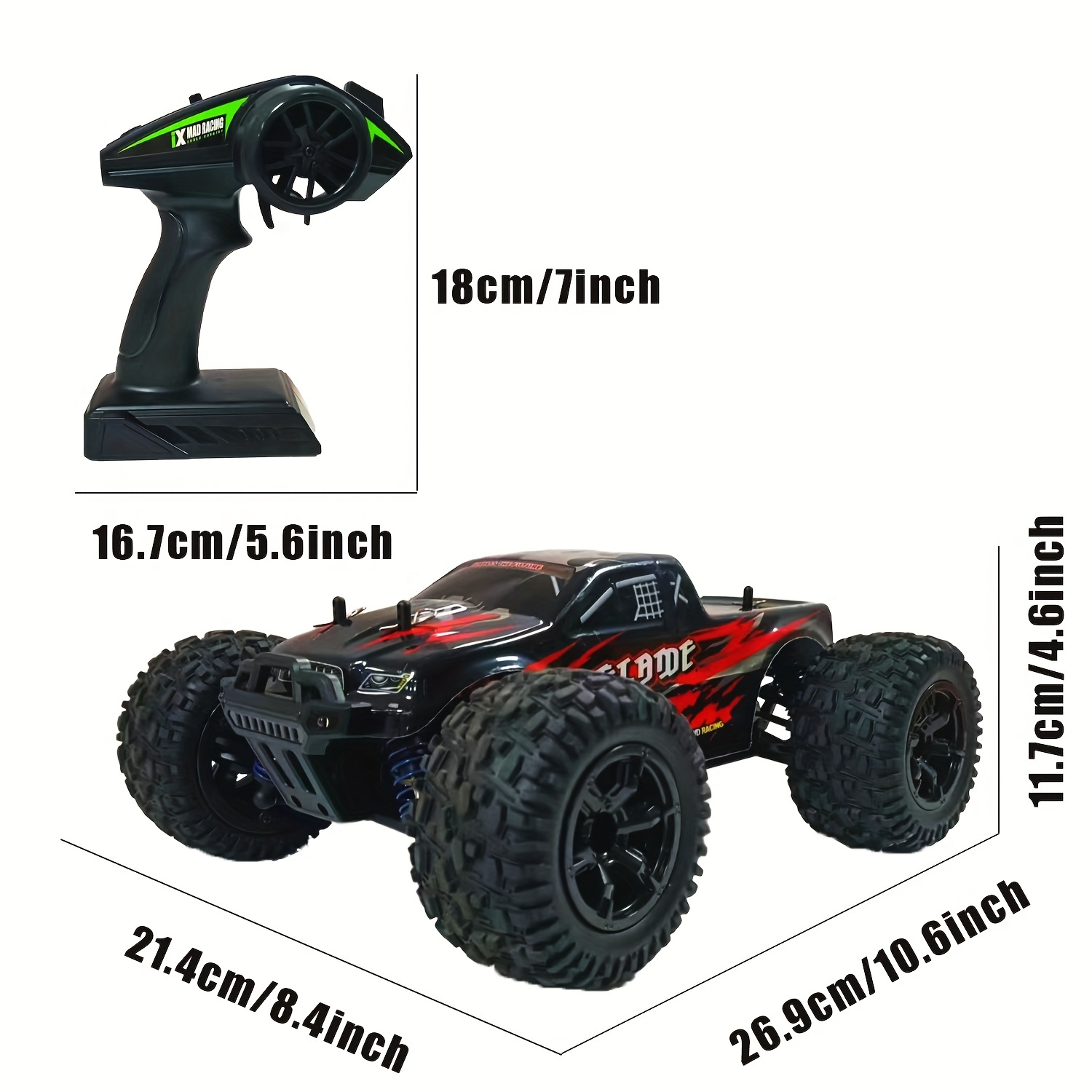 2.4G Carro De Brinquedo RC Para Crianças E Adultos, Carro RC De