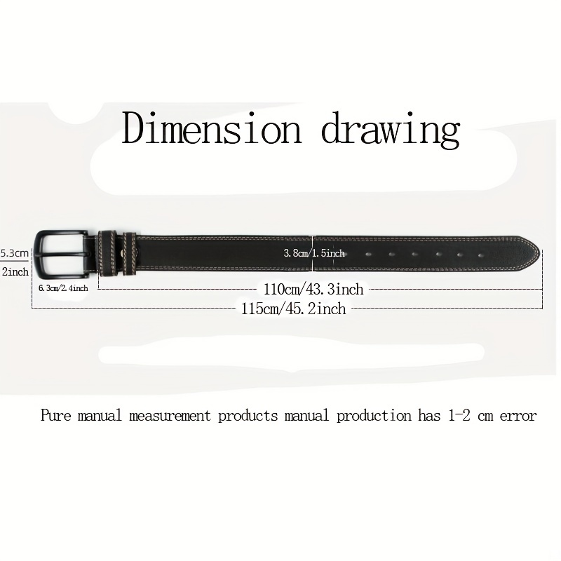 Men's Retro Buckle Belt Casual Jeans Pants Belt