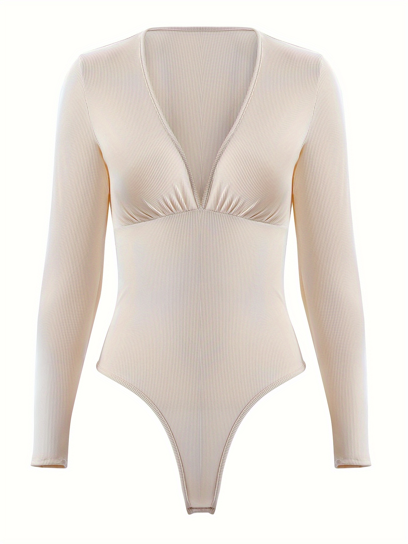 OEM Best White Deep V Neck Long Sleeve Women Bodysuit - China Bodysuit  Blouse and Bodysuit Shirt price