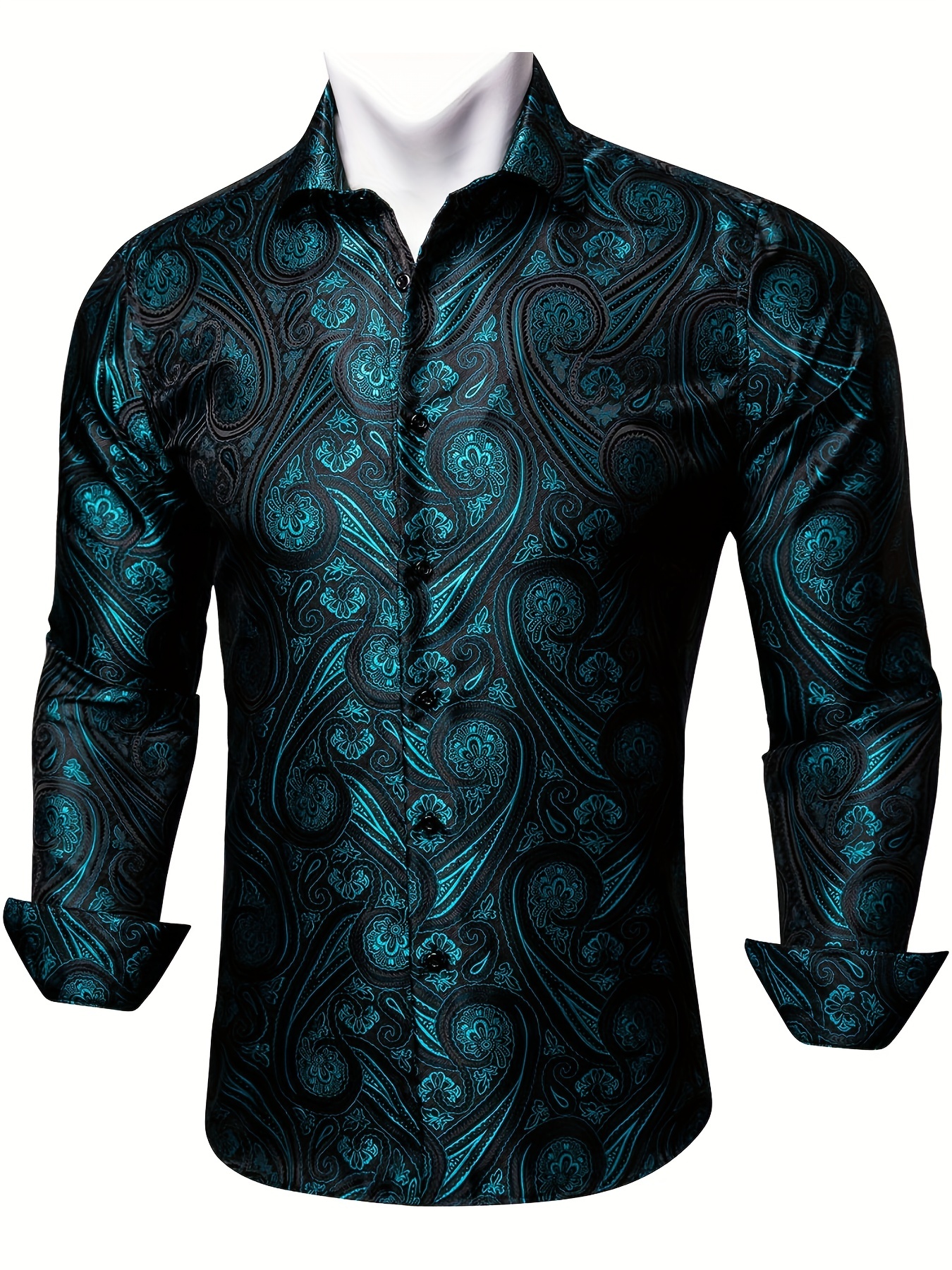 Big and tall 2025 paisley dress shirt