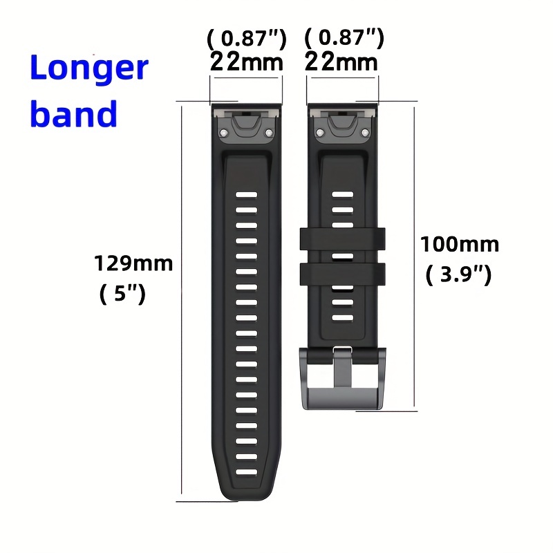 Bracelet Compatible avec Garmin Fenix 7 6 6 Pro 5 5 Plus, Instinct