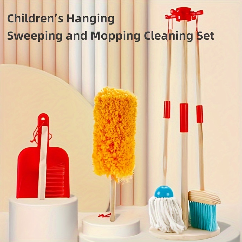 Kids Cleaning Set 12 Piece - Toy Cleaning Set Includes Broom, Mop