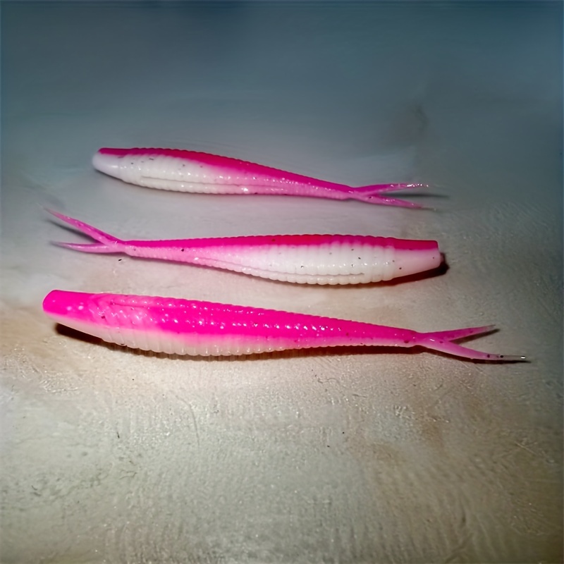 Biomimetic Forked Tail Bass Bait Soft Plastic Worms In - Temu Canada
