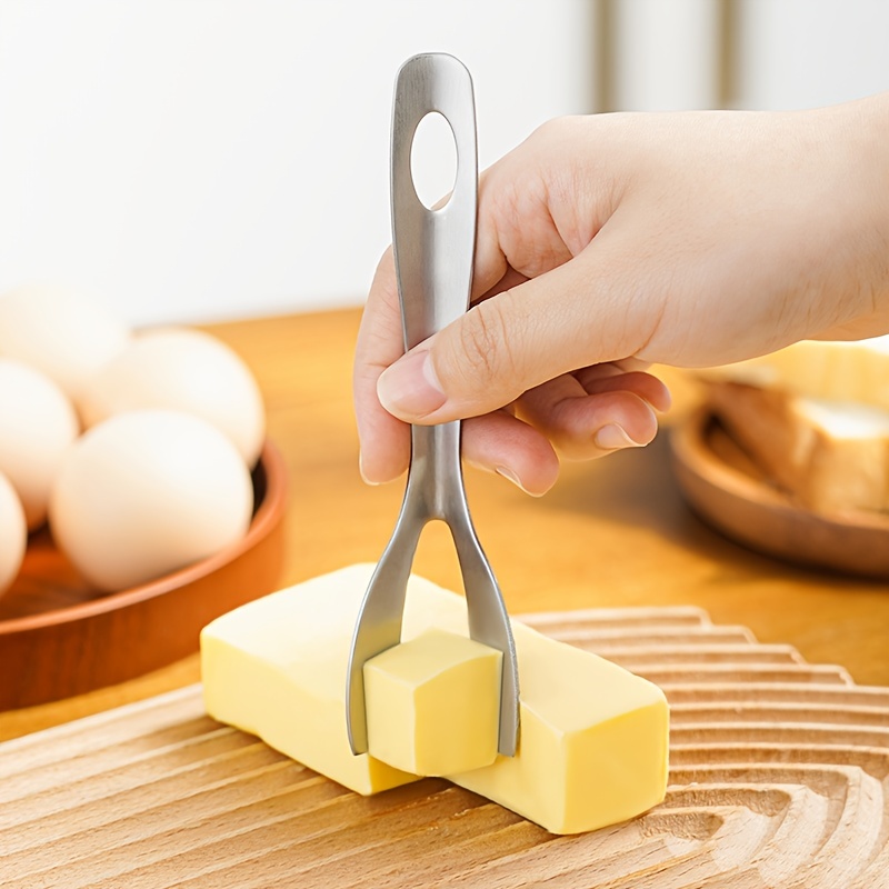 Stainless Steel Butter Cutter Integrated Anti Slip Handle Cheese Four  Corner Slicer Cutter Baking Tool - AliExpress