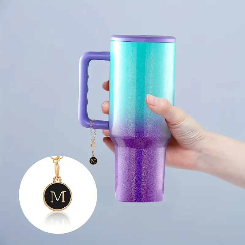 2pcs Letter Charm Accessories For Stanley Cups Surname Id Personalized  Handle Charm For Stanley Tumblers Initials Keychain Exquisite Gift - Home &  Kitchen - Temu