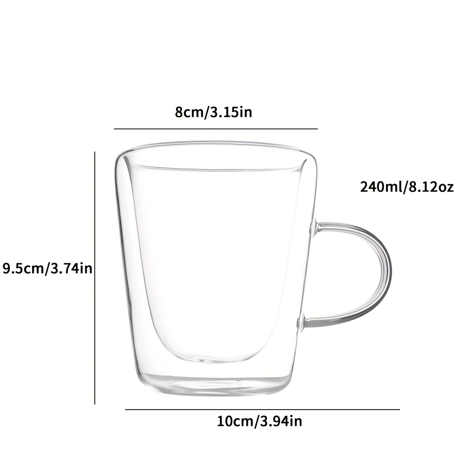 Glass Coffee Cup, Modern Simple Hexagon Juice Cup, Amber Color Soot Glass  Creative Drink Water Cup, Drinkware, Kitchen Accessories - Temu