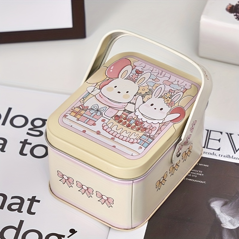 1pc Easter Cartoon Gift Box Rabbit Printing Milk Candy Box Wedding 