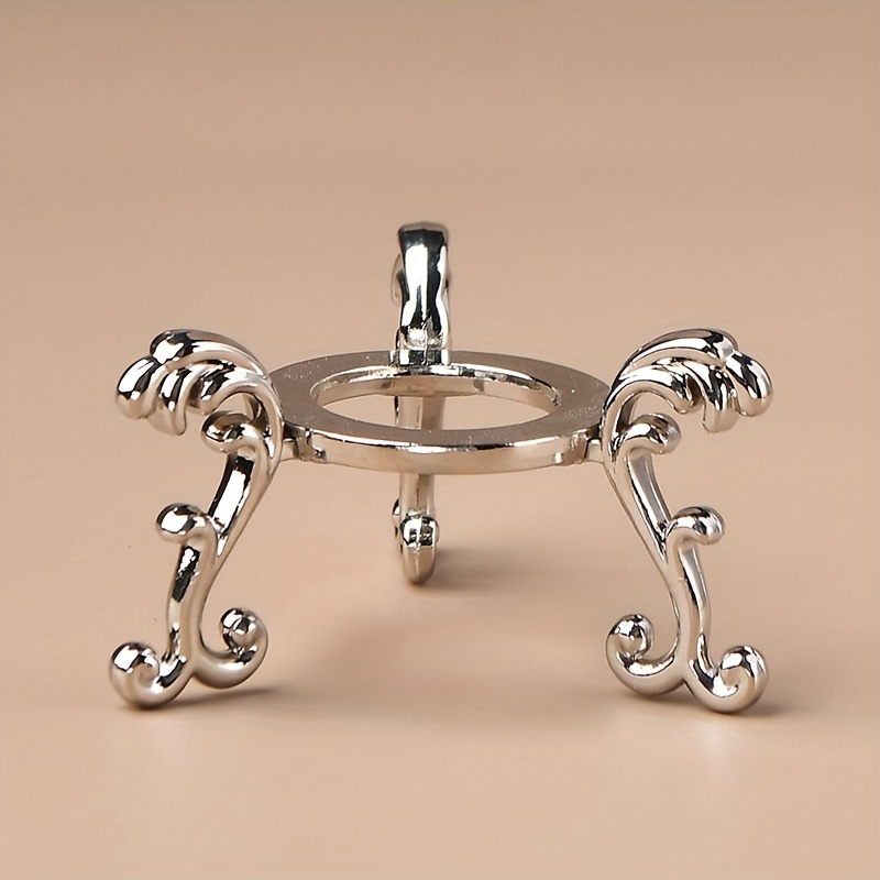 Image of Gorgeous Tripod Stand With Golden & Silvery Finish - Perfect For Displaying Your Crystal Ball!, Decorative Holder, Bohemian Style, Elegant Design, Highquality Material, Display Holder, Gift