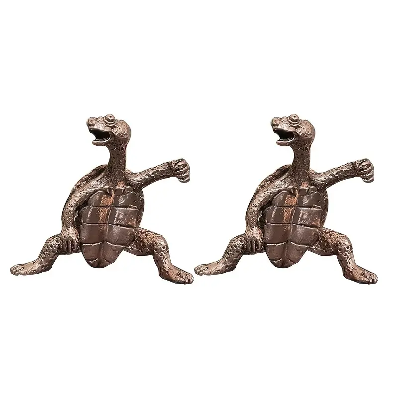 1pc Kung Fu Räucherstäbchenhalter in Schildkrötenform, lustiger Räucherstäbchenbrenner, Wohnkultur 1,6 × 1,6 Details 3