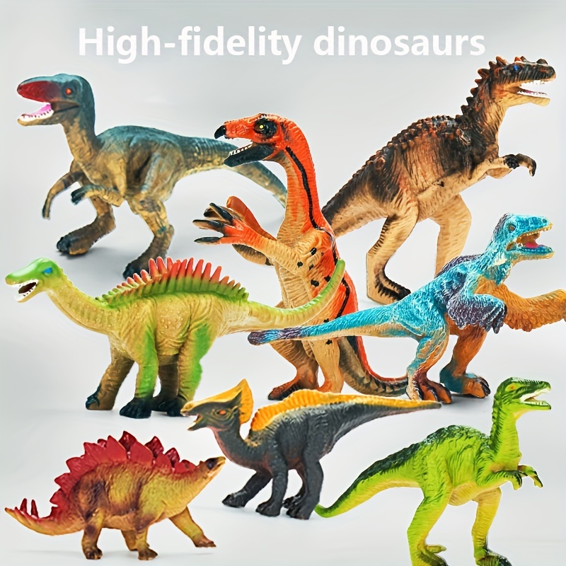 Mini figurine de dinosaure en caoutchouc souple, modèle du monde,  Simulation d'action, Anime, jouet pour enfants, cadeau avec boîte