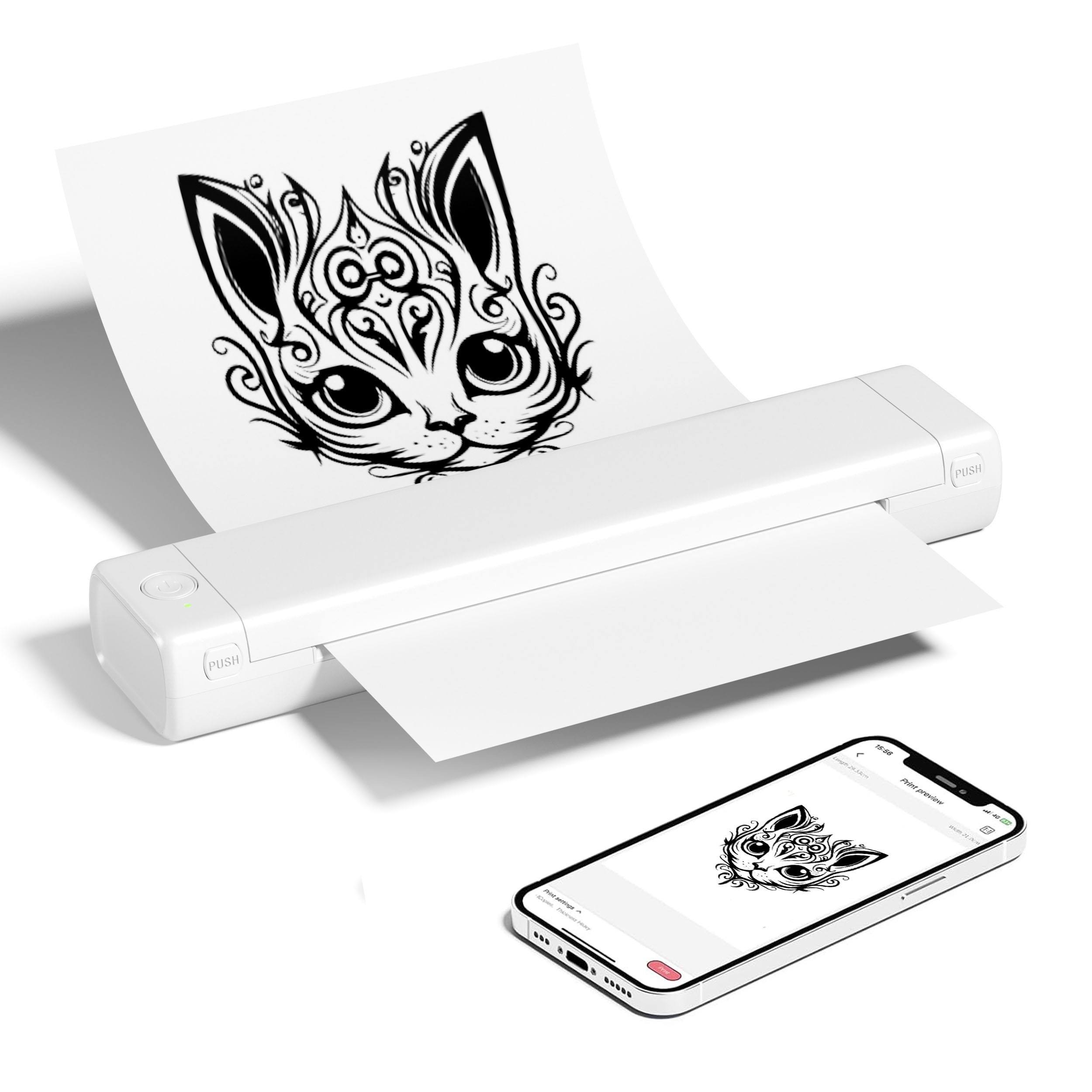 Cordless Tattoo Transfer Stencil Printer Portable - Temu