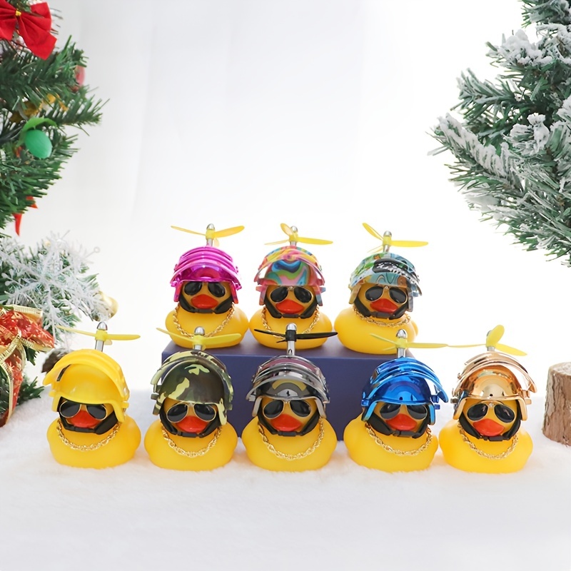Weihnachts-Armaturenbrett-Ente, weihnachtliche Gummi-Enten, Auto
