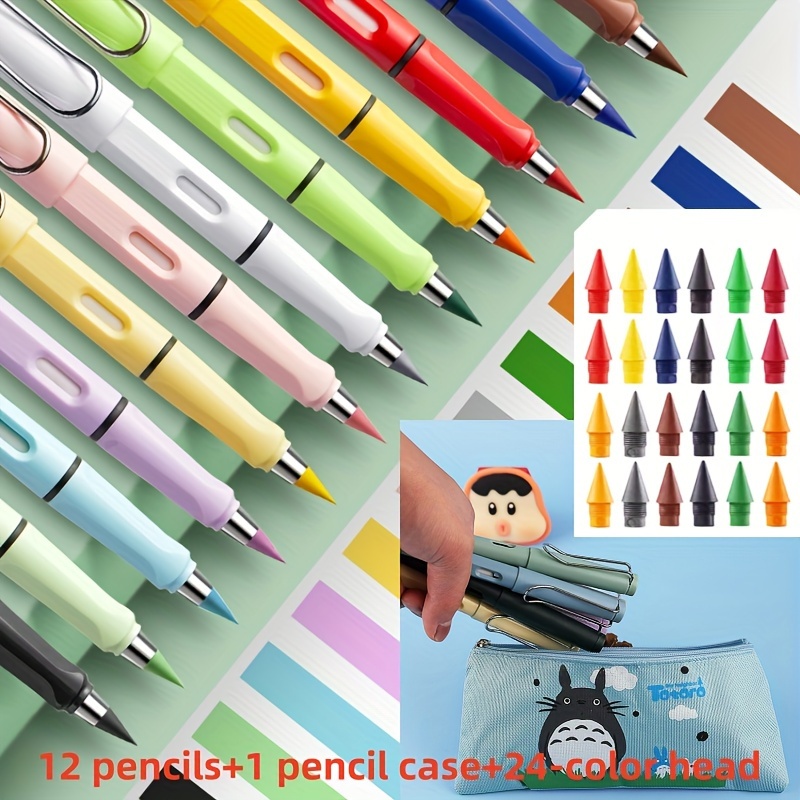 Color Pencils With 24 Heads + 1 Pencil Case - Temu