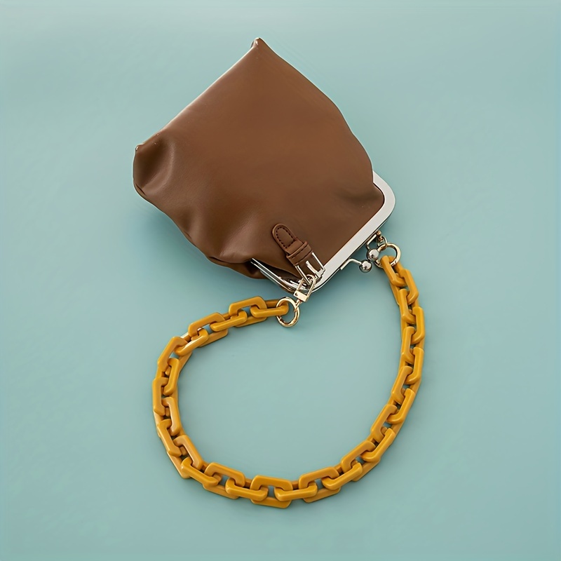 Moda resina cadena bolso mango cadena acrílico cadena plástico