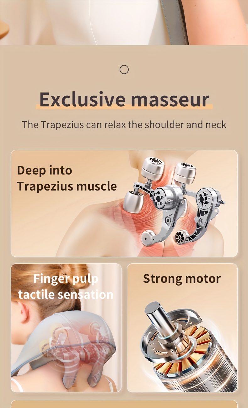 Neck Massager Neck Shoulder Relax Massager Perfect For Relaxation At Home  Office Travel Gift For Men Women