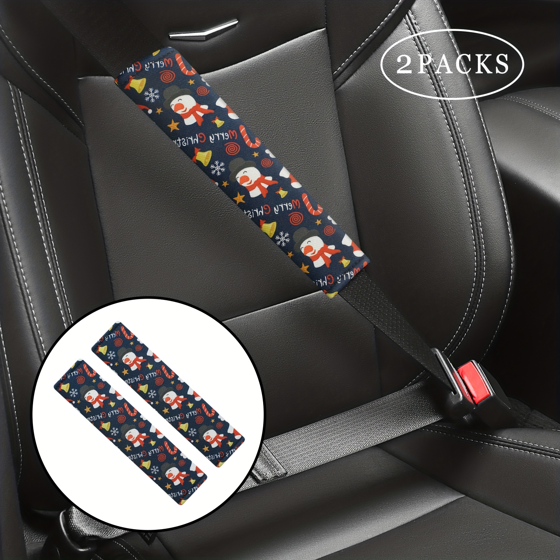 2 coussinets de ceinture de sécurité pour enfants gris 2