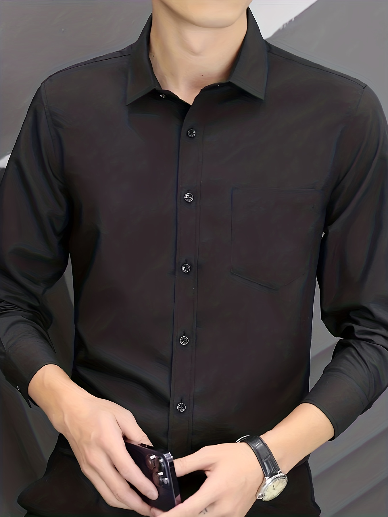 Camisa De Compresion Negra - Temu