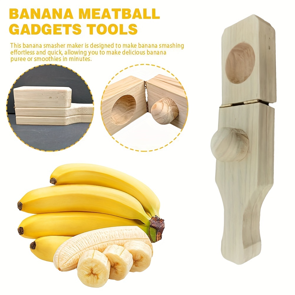 Wooden Tostonera Plantain Press Banana Smasher Maker - Temu