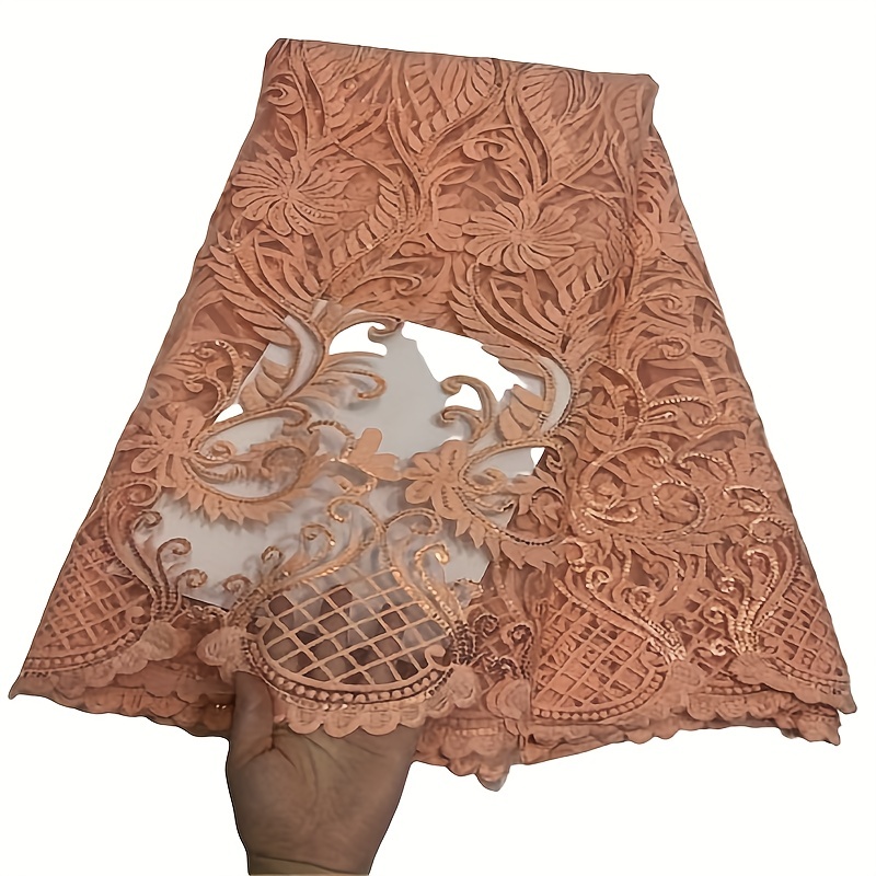 African Sequins Lace Fabrics High Quality Nigeria French Mesh Lace