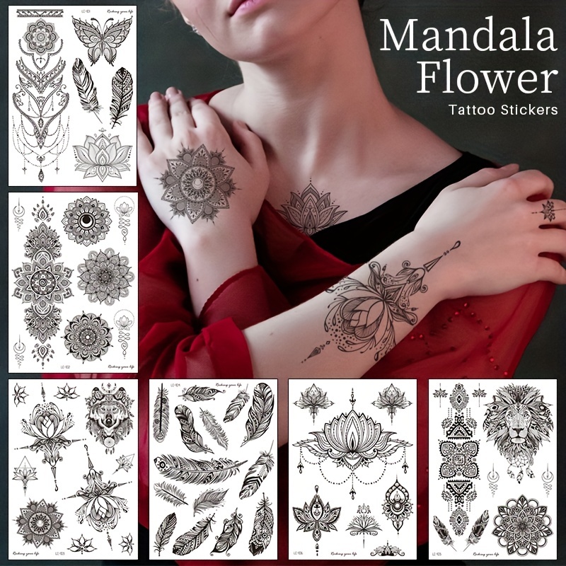 Mandala Stickers Waterproof Mandala Stickers For - Temu
